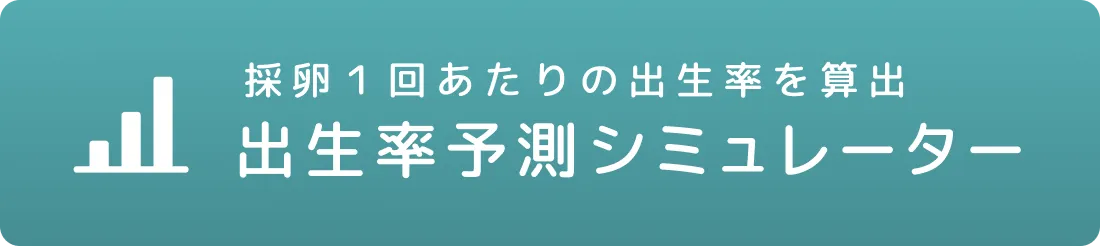 採卵あたりの出生率のシュミレーション