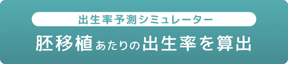 採卵あたりの出生率のシュミレーション